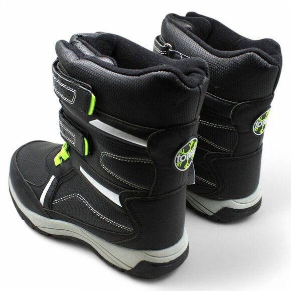 Totes Seth Black Neon Thinsulate Warm Youth Winter Boots - Picture 7 of 9